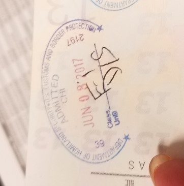 entry stamp example